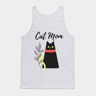 cat mom t-shirt gift for wife mom girl friend friends Tank Top